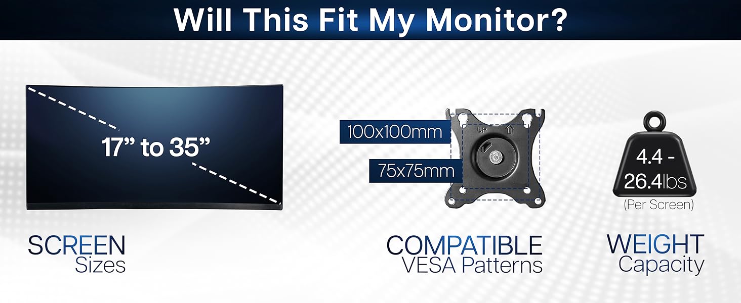 Pneumatic Arm Dual Ultrawide Monitor Desk Mount