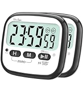 AyayaBoss 2-Pack Digital Timer, Kitchen Timer for Cooking, Countdown Timer for Kids, Classroom Ti...