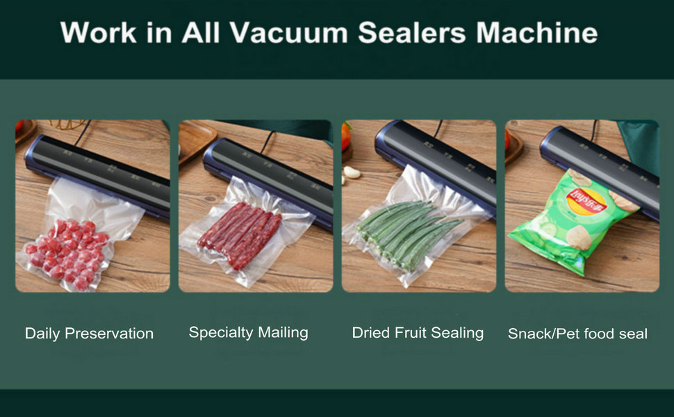 Compatible with all clam-type vacuum sealers
