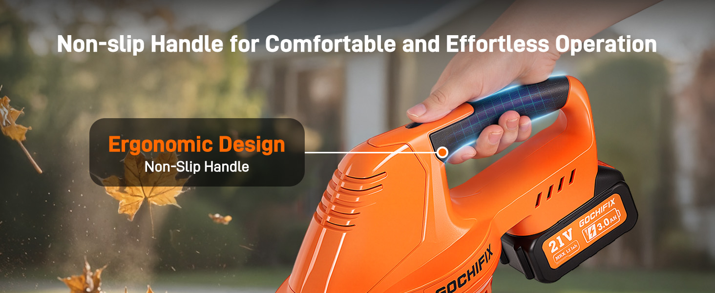 Non-slip Handle for Comfortable and Effortless Operation