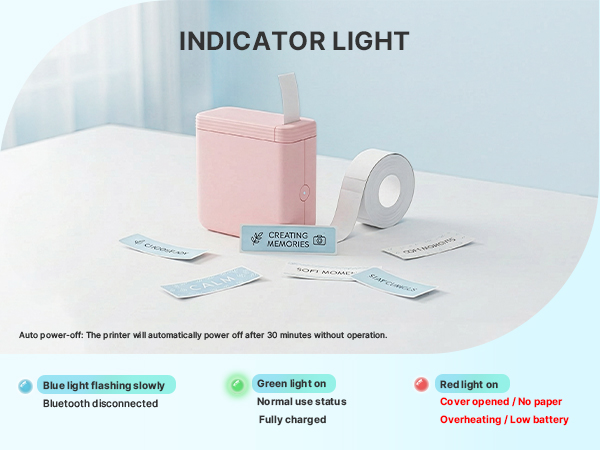 Label Maker with Indicator Light