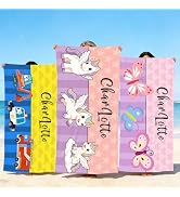 MRYAWXBK Personalized Beach Towels for Kids, 8-Pattern Cute Custom Beach Towels with Name, Ultra ...