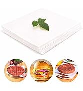 Meykers Parchment Paper Sheet | 6” x 6” | 300 Pack | for Making Smash Burgers | for 5” Hamburger ...