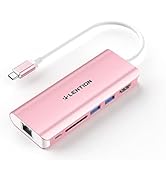 LENTION USB C Hub with 4K HDMI, SD Card Reader, 2 USB 3.0, Type C Charging & Ethernet Compatible ...