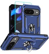HNHYGETE for Pixel 9 Case/Pixel 9 Pro Case with Screen Protector: 360°Grade Rotatable Kickstand (...