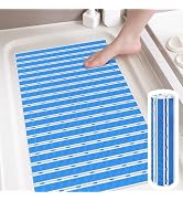 Matace Non Slip Bathtub & Shower Mat with Suction Cups, Thickened 3D Textured Anti-Fatigue Surfac...