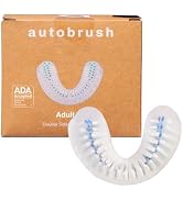 autobrush Double Sided Brush Head Replacement with Nylon bristles, Adults (Regular, Pack of 1)