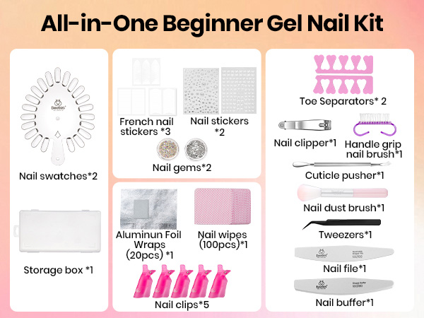 gel nail kit manicure kit