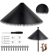 Squirrel Proof Baffle for Bird Feeders - 1Pcs, 19 Inch Large Squirrel Guard with Spikes, Squirrel...