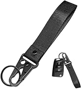 YSFER Car Key Chain, Anti-Lost Fabric Keychain with Metal O-Ring, Multifunctional Keyring Lanyard...