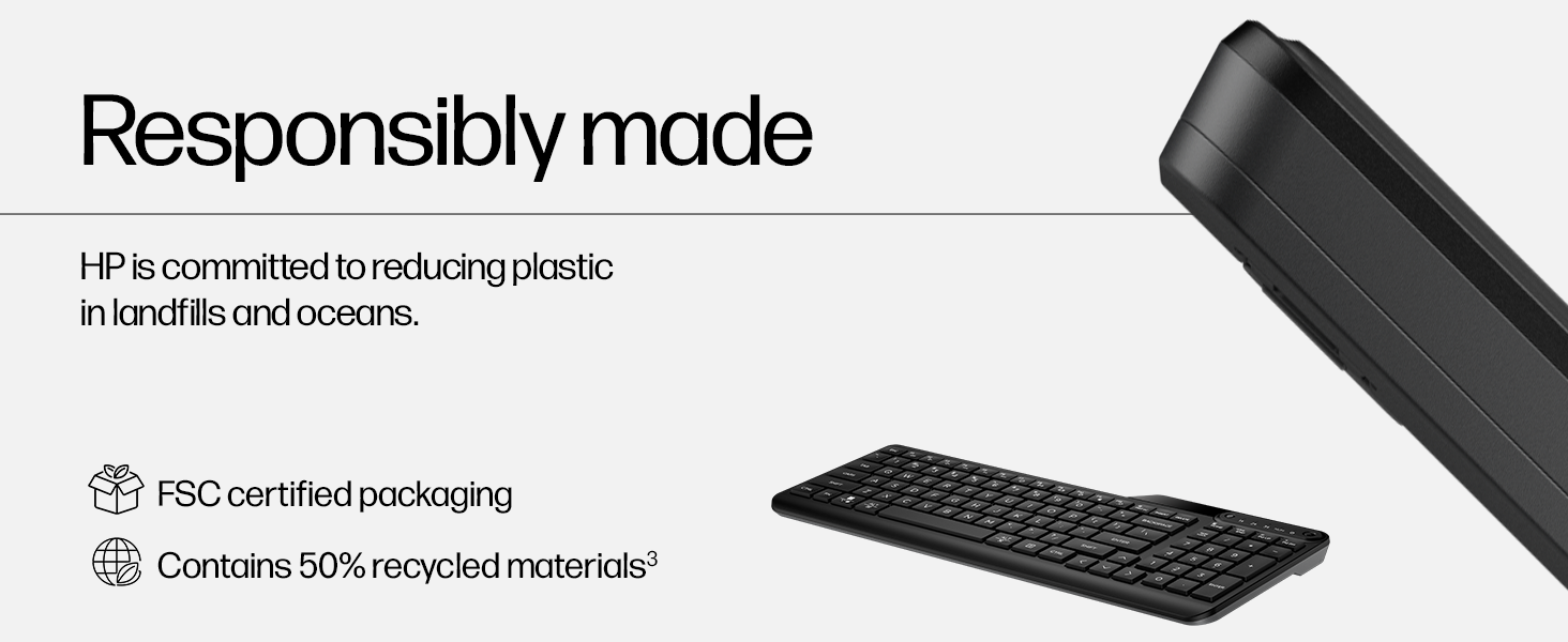 responsibly made reduced plastic fsc certified packaging 50% recycled materials
