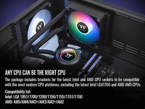 TH120 ARGB Sync V2 CPU Liquid Cooler