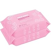 Air Jungles Makeup Remover Wipes 25 Count (Pack of 2), Alcohol-Free & Fragrance-Free, Extra Large...