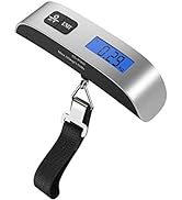 Luggage Scale: 110lb/50kg Backlight LCD Display Portable Handheld Electronic Scale - Dr.meter Bal...