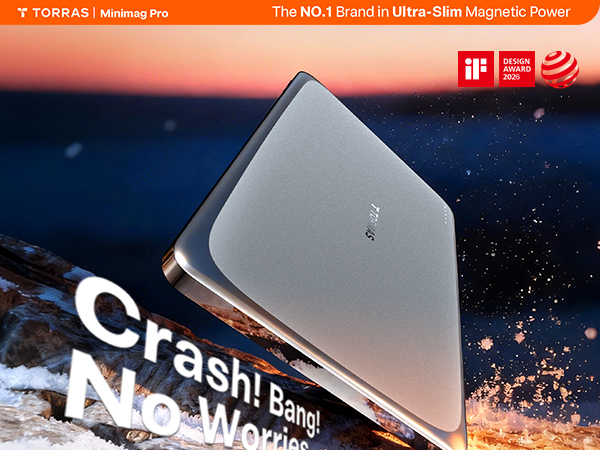 0.3in Thinnest Magnetic Battery Pack, Like 3 Credit Cards, Semi-Solid State Cell, No Heat Charging.