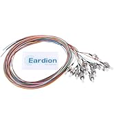 Eardion FC/UPC Fiber Optic Pigtail, 1.5 Meter 12 Strand FC-UPC SingleMode 9/125 Fiber Pigtail, Co...