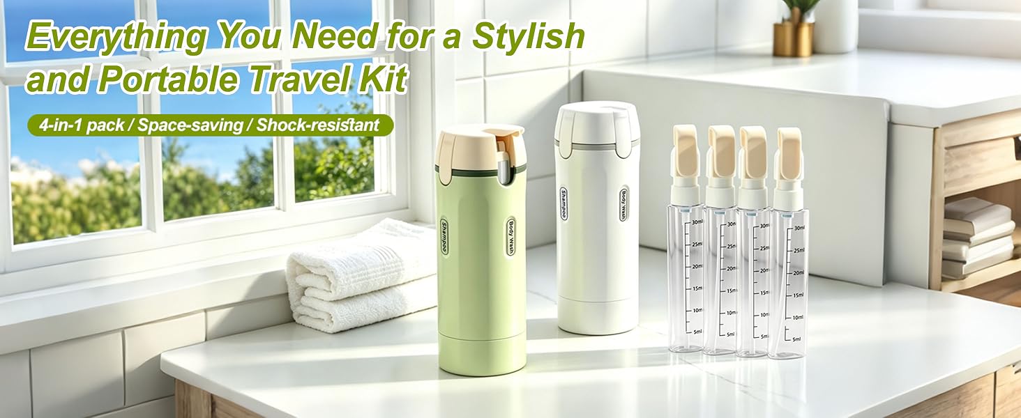 4 in 1 Travel Dispenser Bottle