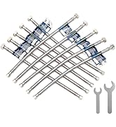 PLUMBINGMASTER 36 Inch Faucet Hose,10 pcs Faucet Supply Lines (3/8" Comp x 1/2" FIP), Certified S...
