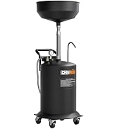 TrainBoy Waste Oil Drain Tank, 18.5 Gallon Oil Drain Container with Adjustable Funnel Height, Por...