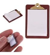 1/12 Miniature Clipboard Dollhouse Decoration Accessories Dollhouse Décor, Accessories