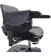 Alveytech Saddle Bag for Mobility Scooter (Black) - Side Storage Organizer for Walkers, Rollators...