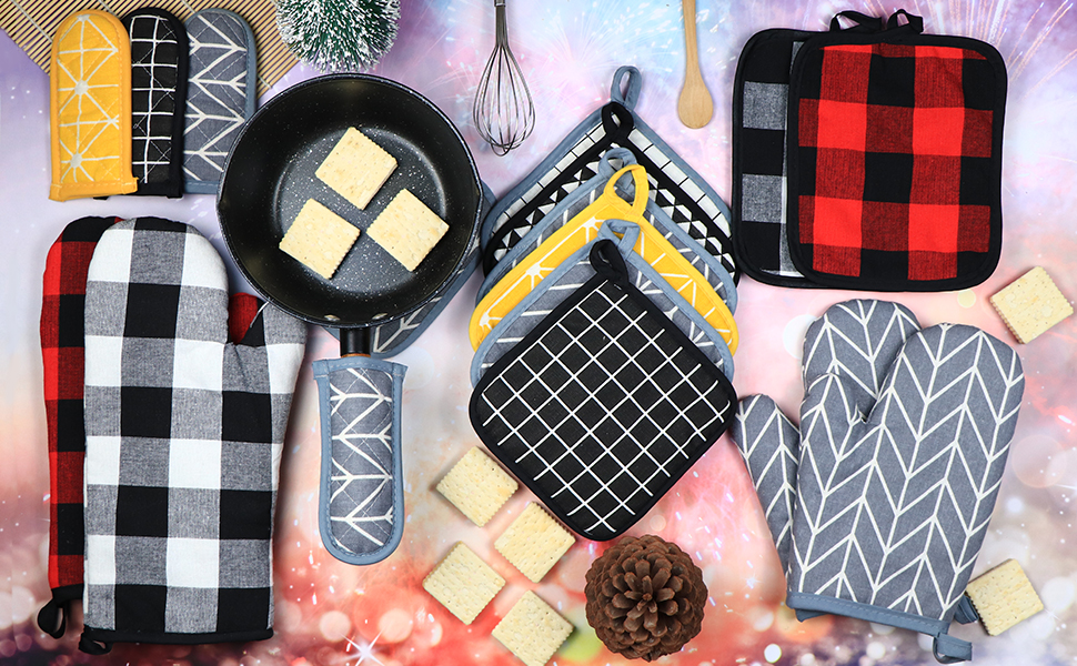 oven mitts and pot holders sets