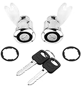 VEELECP 2PCS Door Lock Cylinders Compatible for 1992-1996 Ford F150 F250 F350 Explorer Ranger E15...