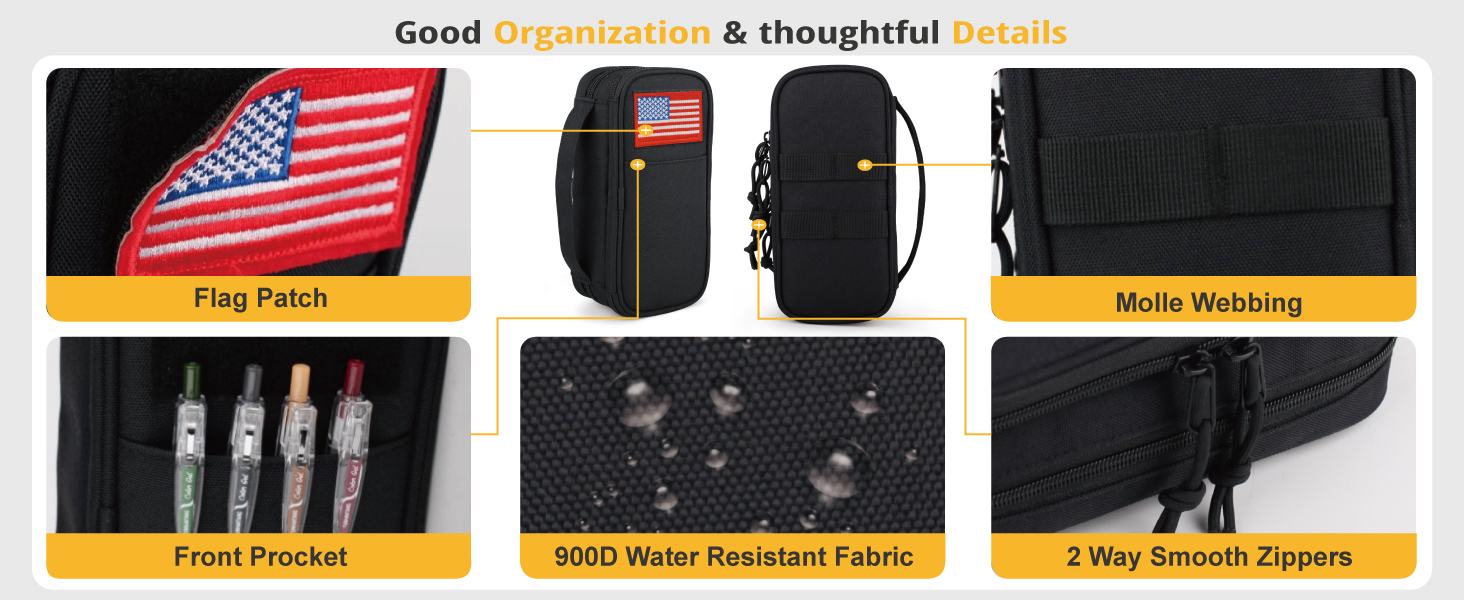 Tactical Pencil Case for Boy,Large Capacity Pencil Pouch,Marker Organizer Case Pen Box