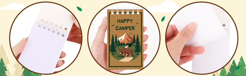 Hooqict 24 Pack Camping Mini Pocket Notebooks