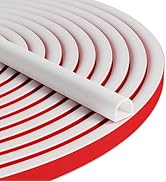 Bantie 20FT Weather Stripping Door Seal Self Adhesive Door Weather Stripping Weather Strip Silico...