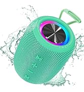 Portable Bluetooth Speaker, BT5.3 Wireless Speaker 20W Bass Diaphragms with Multi LED Light Dynam...