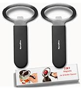 Magnetic 2-IN-1 Jar Opener, Bottle Opener, Heavy Duty Stainless Steel Kitchen Gadget, Strong Magn...