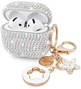 VISOOM Cute Jewelry Case for Airpods 4 Cases 2024 Cover Women, Sparkly Air pods 4 Gen Case Hard T...