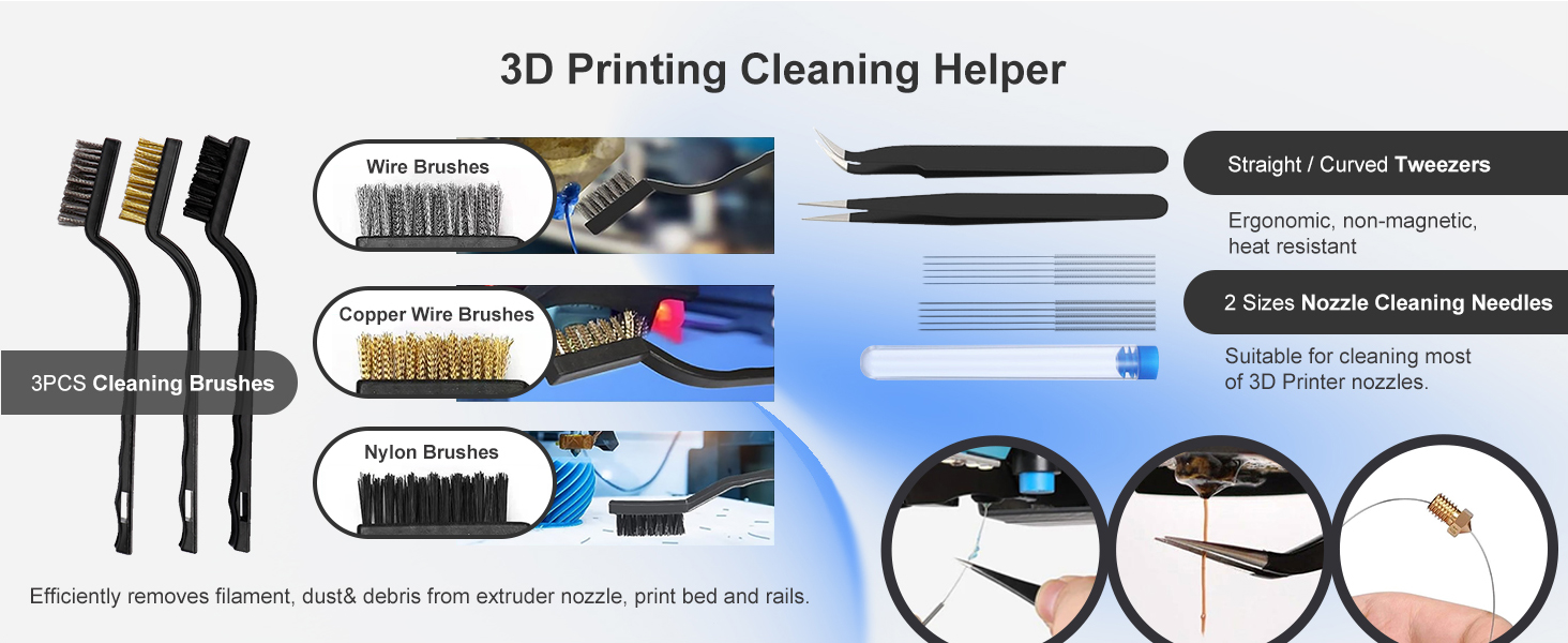 3d printer Nozzle cleaning tools