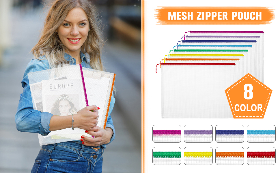 mesh bags with zipper