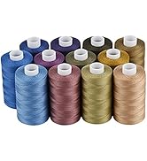 Simthread All Purposes Cotton Quilting Thread 50WT 3 Plies for Piecing Sewing Embroidery Applique...