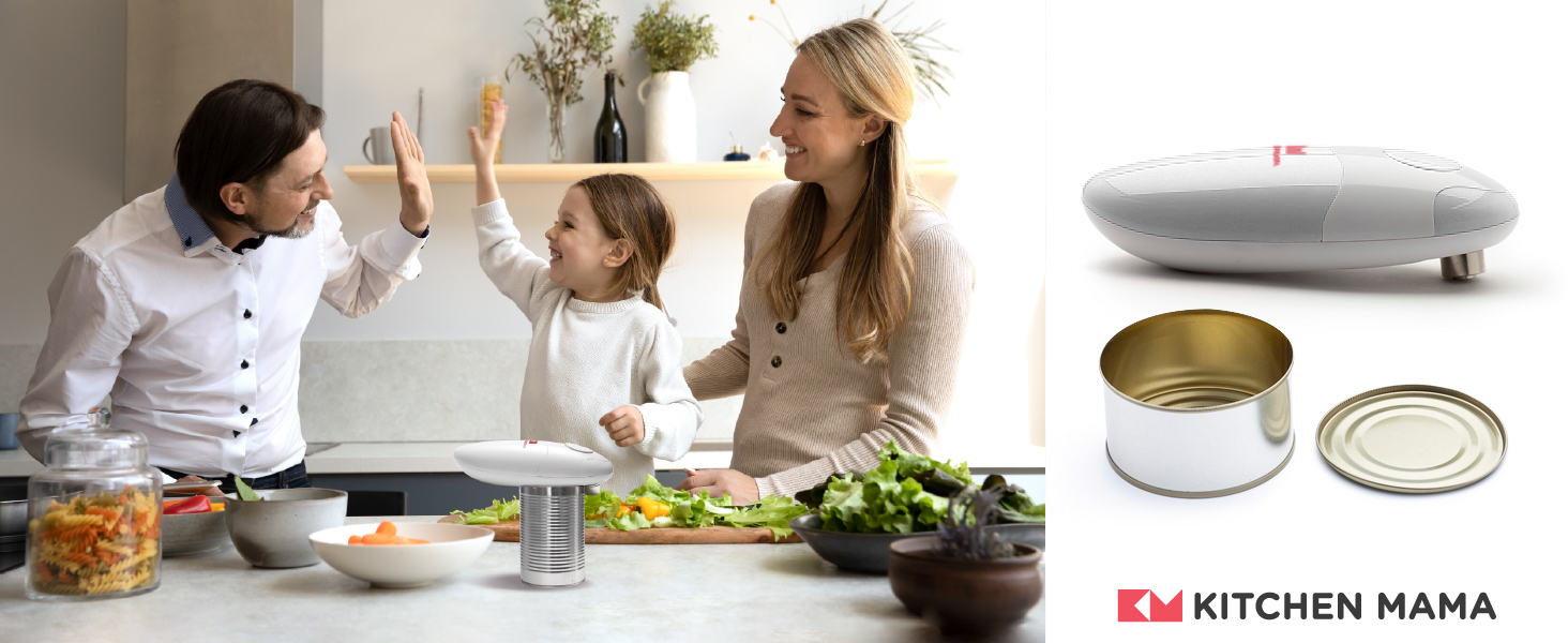 Kitchen Mama Auto Electric Can Opener Smooth edge electric automatic can opener metal can opener