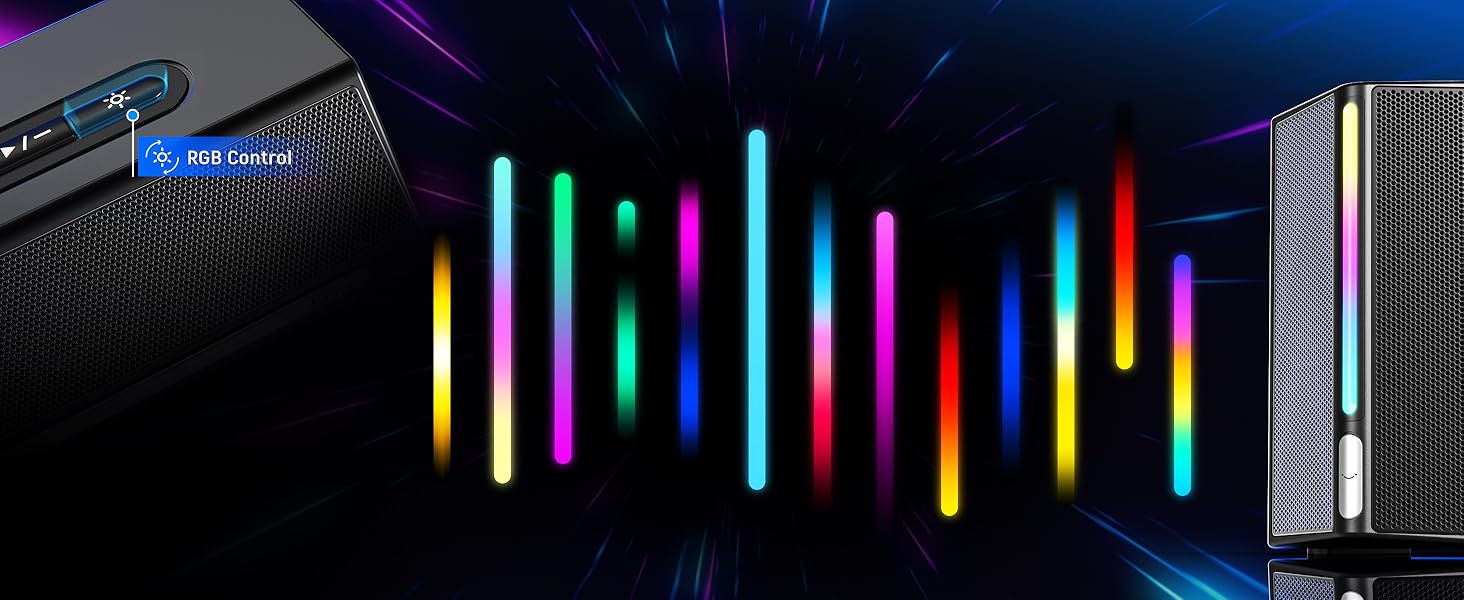 rgb controllable speakers