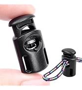 10 PCS Plastic Spring Cord Locks for Drawstring, Paracord Toggle Stopper Clasp Elastic Shoeslace ...