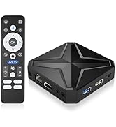 Android TV Box 2026, Android 14 TV Box Support 4K 8K WiFi 6 2.4G/5.8G Dual-Band WiFi 100M Etherne...