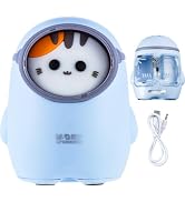 M&G Electric Pencil Sharpener, Portable Pencil Sharpener Cute Cat Design Battery/USB Dual Power O...