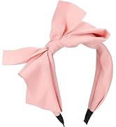 WantGor Bow Headbands for Women, Big Bowknot Hair Hoop Women Knotted Wide Turban Headbands Hair B...