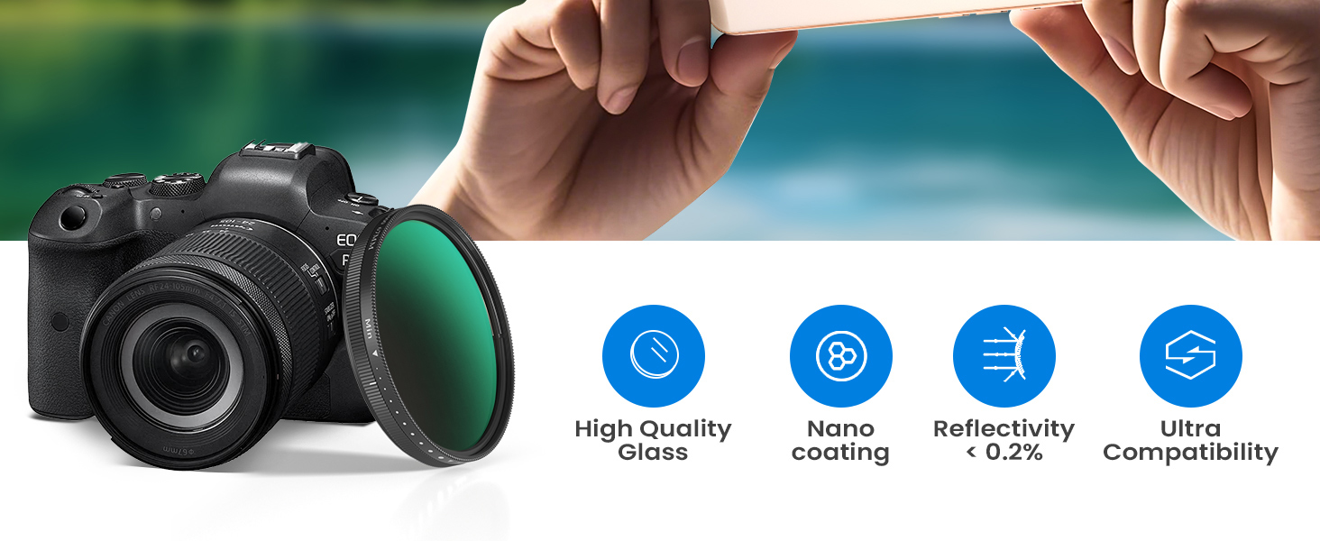 67mm Variable ND2-400 Filter