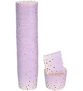 HARFINGTON Colorful Paper Baking Cups Cupcake Wrappers Scalloped Muffins Liners Disposable Grease...