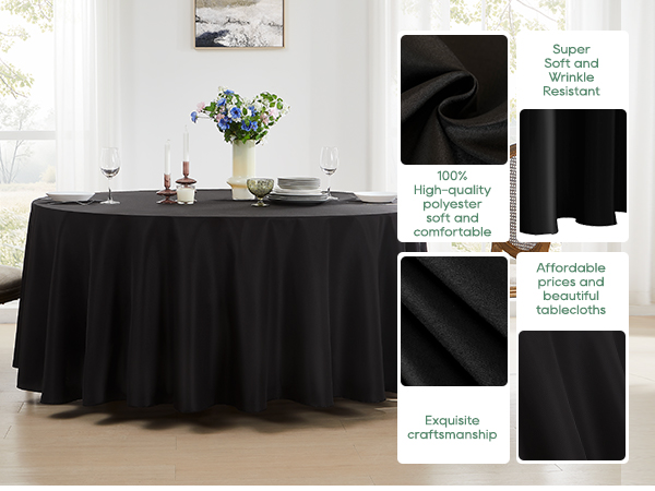 black round Tablecloths