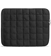 Linpr Quilted Cloud Puffy Laptop Sleeve Black 13-14 Inch, Protective Carrying Case for Women & Me...