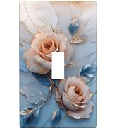 Decorative Art Light Switch Covers Pink Rose Single Toggle Wall Plate Decorative Switchcover Elec...