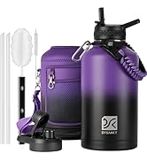 DYSANKY Insulated Water Bottle 64oz- Multiple Insulation Vacuum Sealed Thermos- Portable Sports H...
