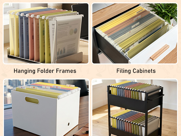 plastic hanging file folders