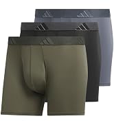 adidas Men's Stretch Cotton Boxer Brief Underwear (3-Pack) -2020